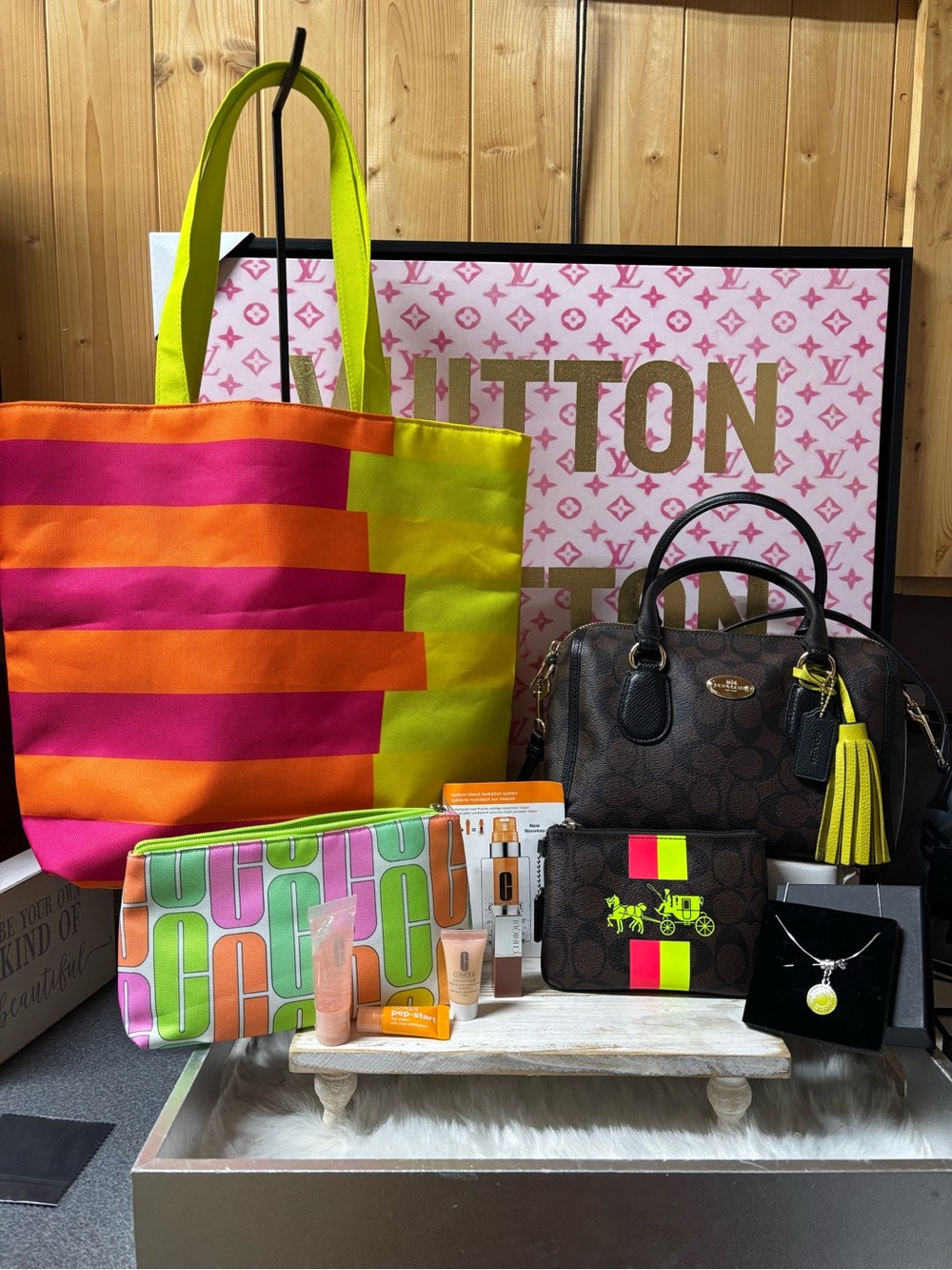 Coach Mini Bennett Satchel neon bundle